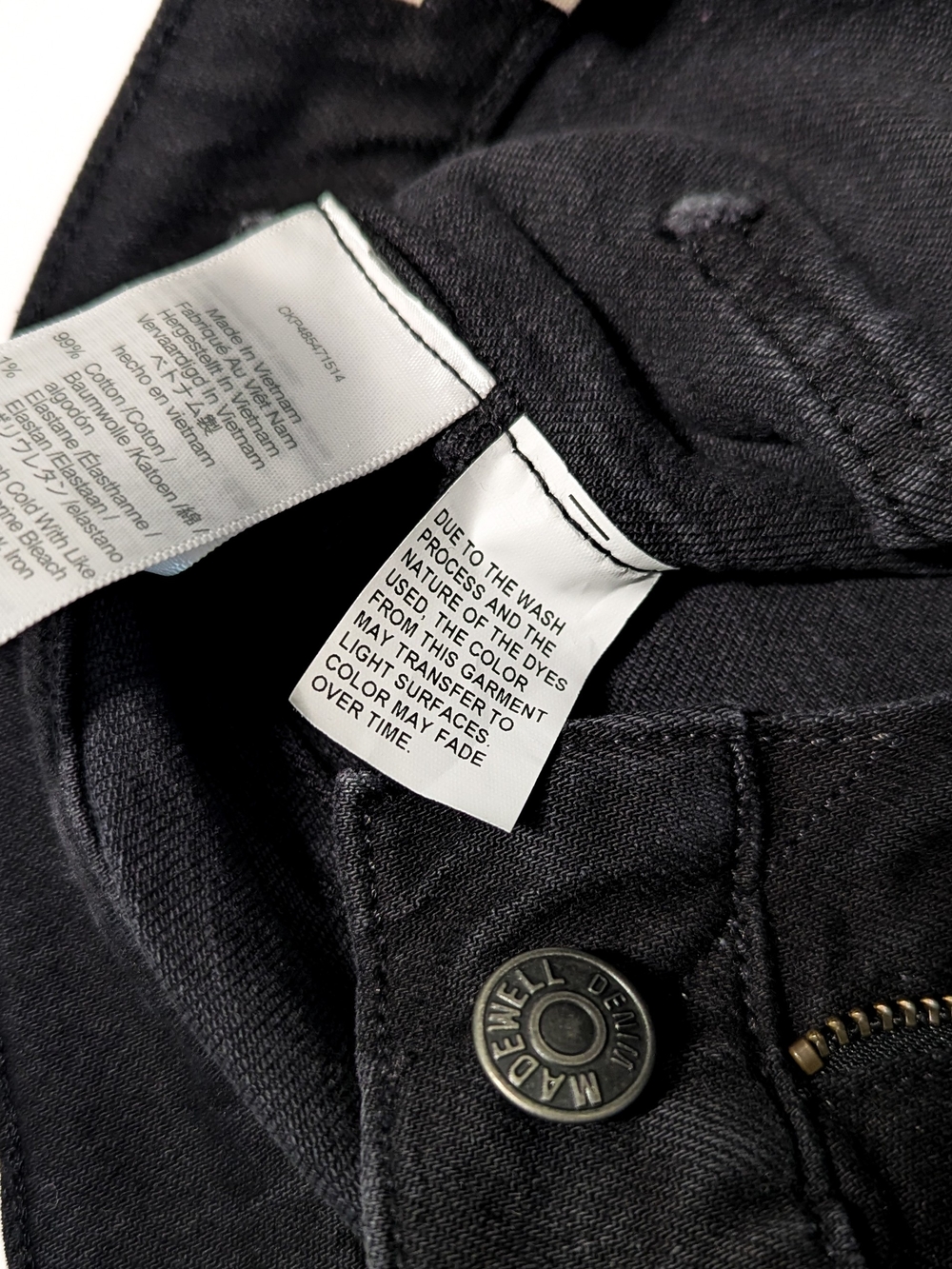 Madewell The High-Rise Sailor Short, Black Denim, Size 27, Nautical Style - Picture 5 of 13